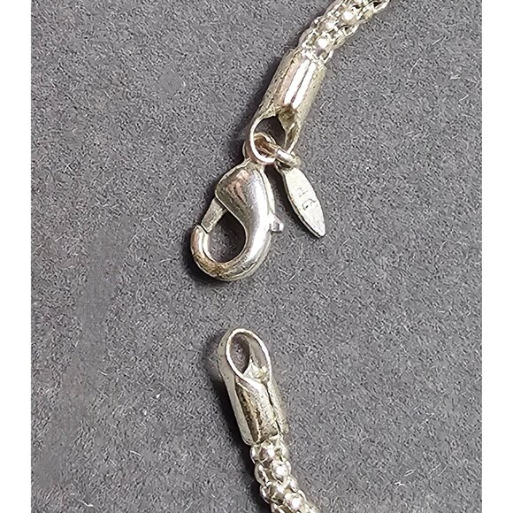 Avon Bead Fringe Choker & Unbranded Blue Cat Eye Floater Necklace, Vintage - Picture 5 of 10